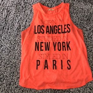 S Bright Orange Top